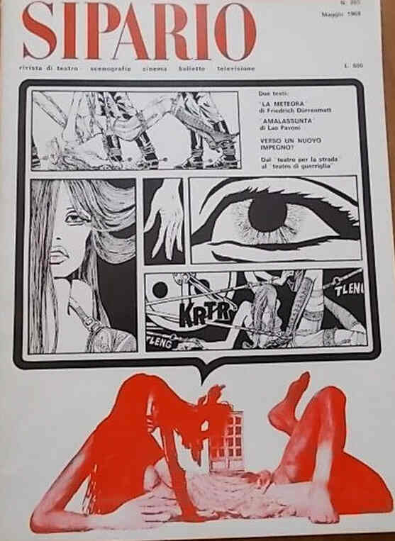 SIPARIO magazine side cover Issue 265 May 1968